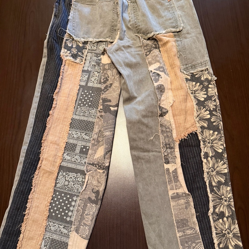 Oli & Hali It’s Your Thing Patchwork Twill Jeans - Picture 5 of 7